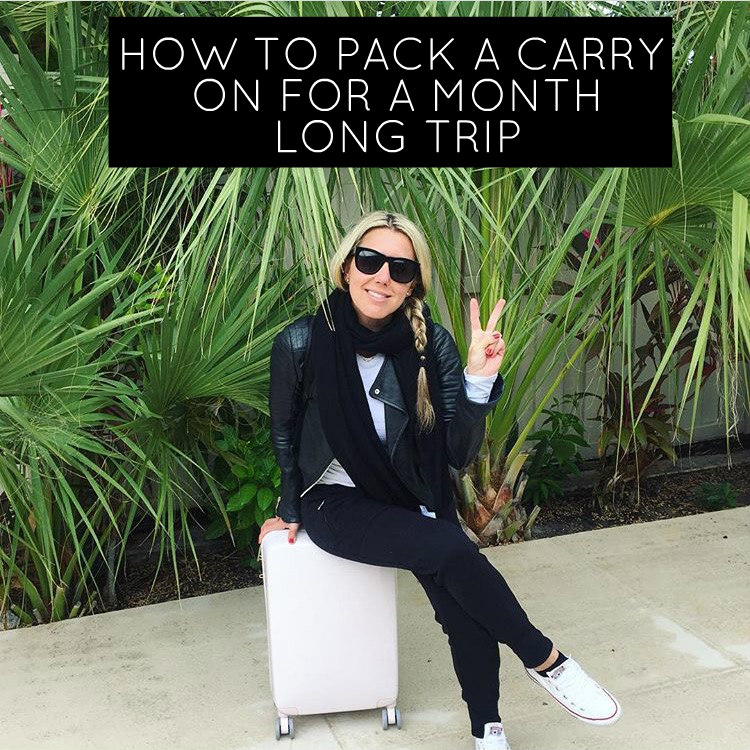 How to Pack a Carry on for a month long trip. Pack 6 dresses, 5 pairs of shoes...