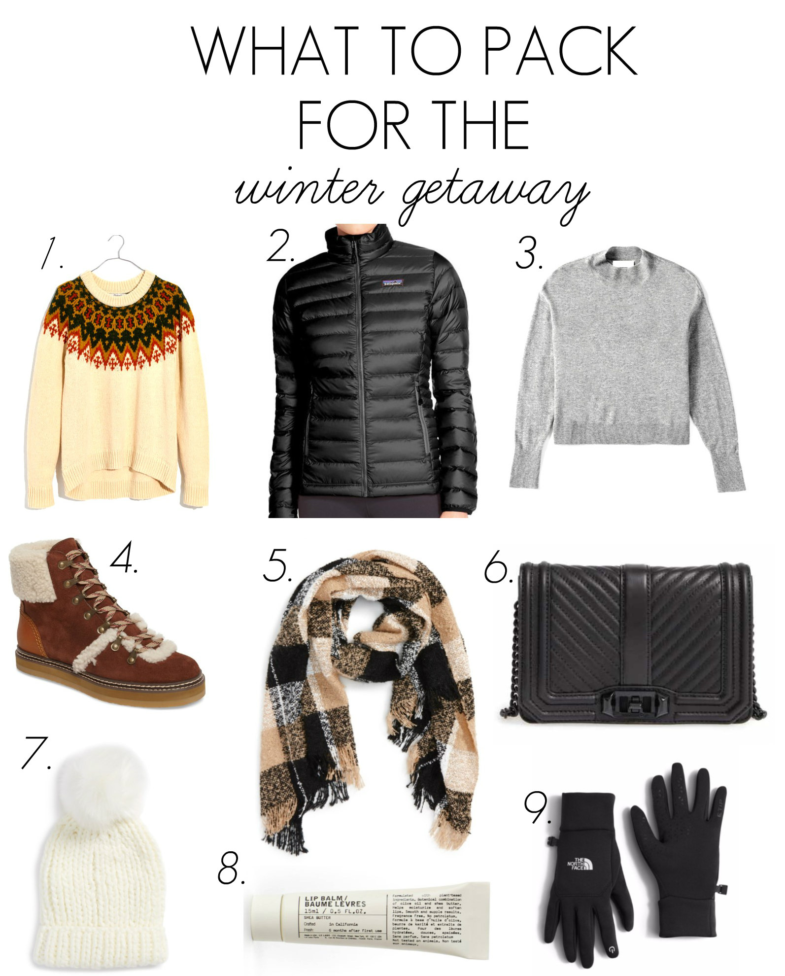 PACKING FOR A WINTER TRIP