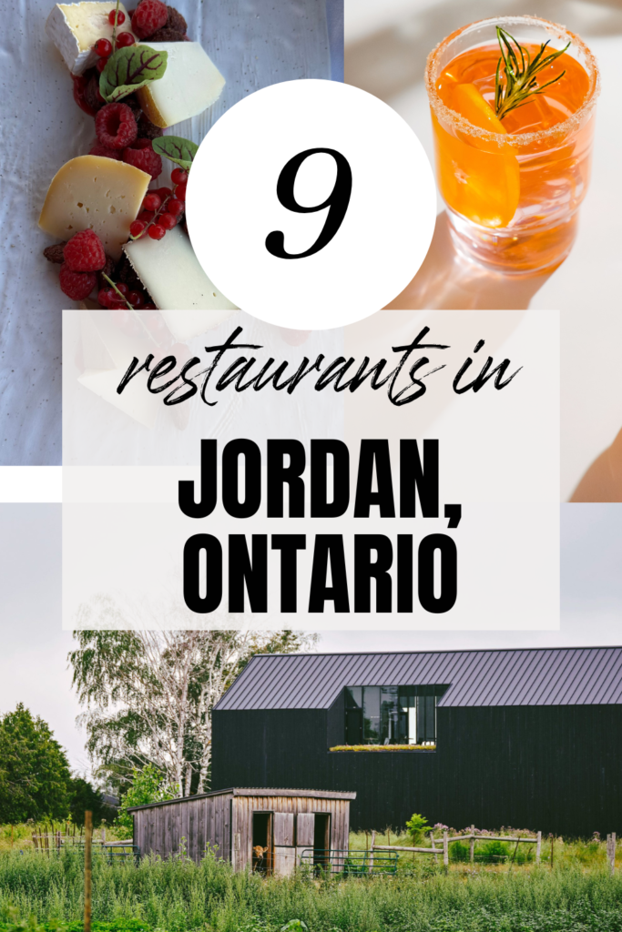 Restaurants in Jordan Ontario