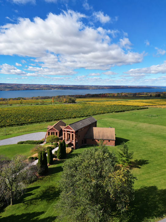 Tasting room at Lamoreaux Landing Wine Cellars